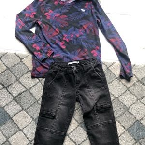 Kids 13/14 Warm layering piece! Soft Abercrombie tee